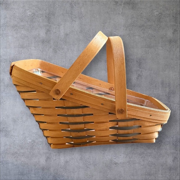 Longaberger Vintage 1997 HEARTLAND Vegetable Basket & Protector - Picture 1 of 10